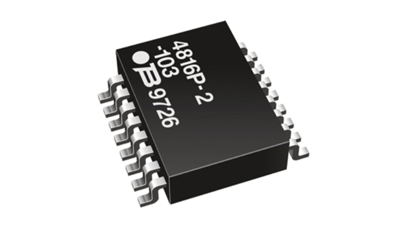 Bourns 抵抗アレイ, 2.2kΩ, 1.28W, ±2%, 素子数：8