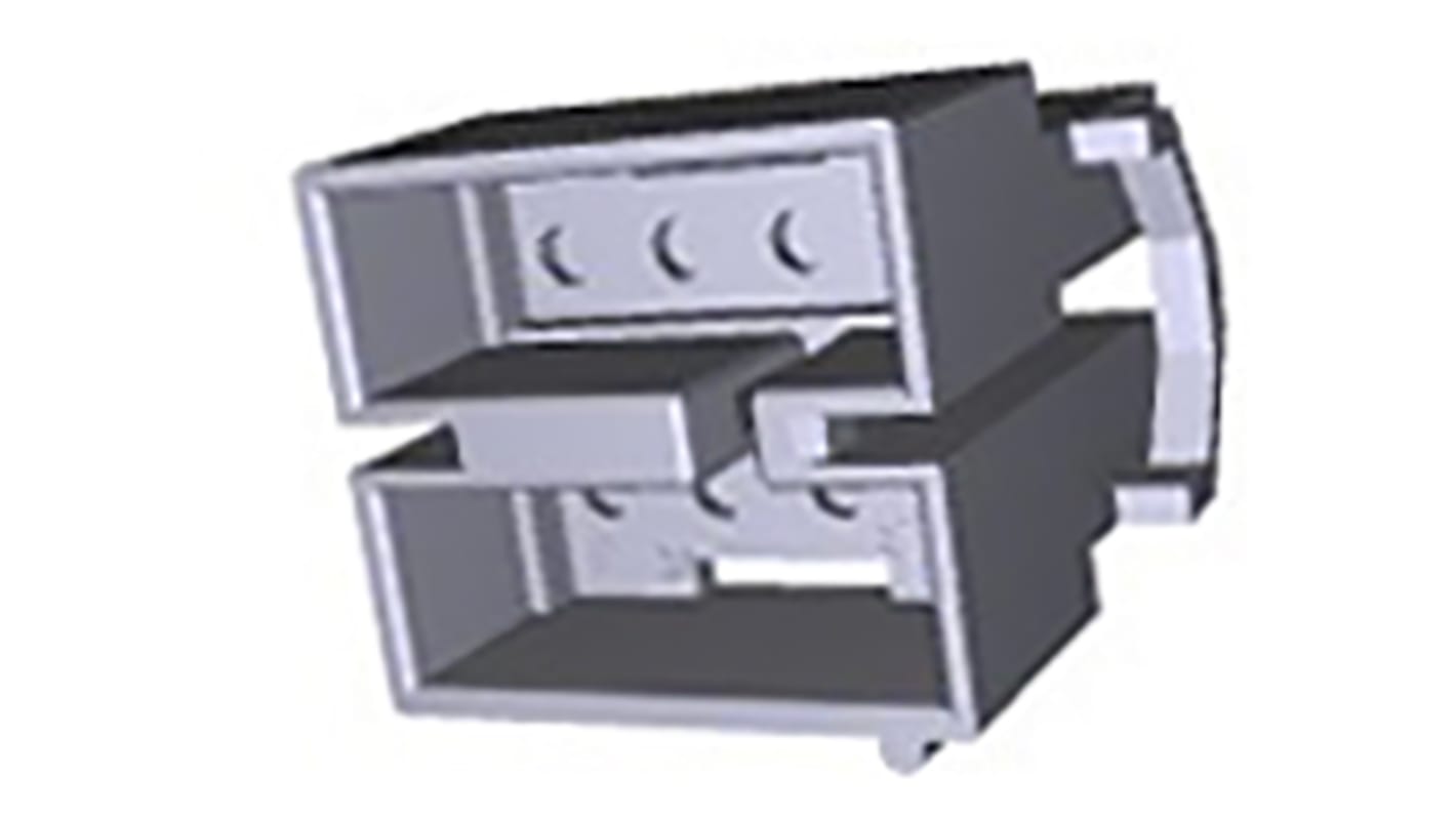 TE Connectivity, Commercial MATE-N-LOK Female Connector Housing, 4.95mm Pitch, 8 Way, 2 Row