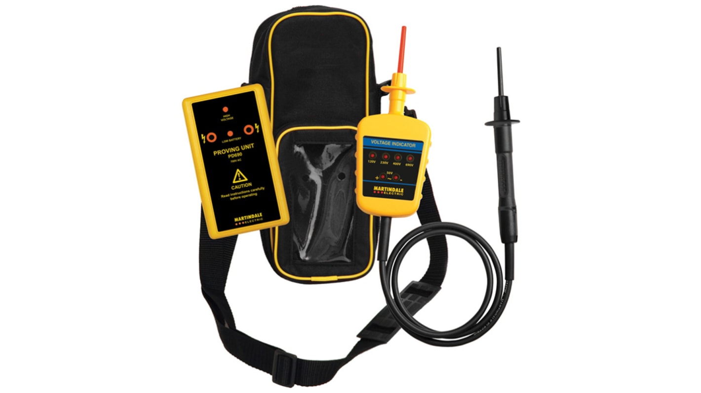 Martindale MARVIPD150 Voltage Indicator & Proving Unit Kit 700V, Kit Contents Batteries, Carry Case, Instructions,