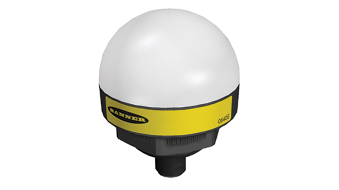 Balise clignotante à LED Bleu, vert, rouge, blanc, jaune Banner série K50FL, 18 → 30 V c.c.