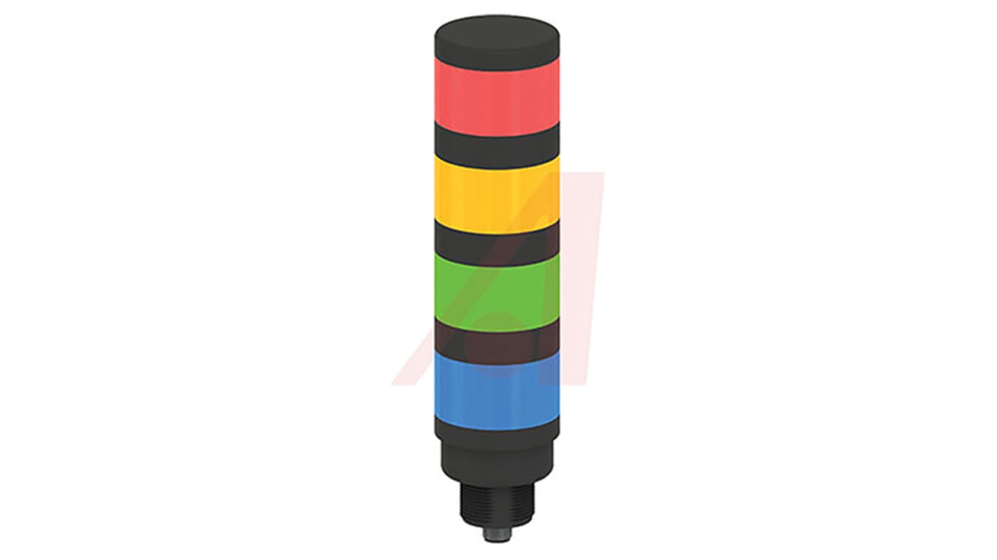Rs-Online Torretta di segnalazione Banner 18 → 30 V c.c. LED 4 elementi lenti lenti Blu verde rosso giallo