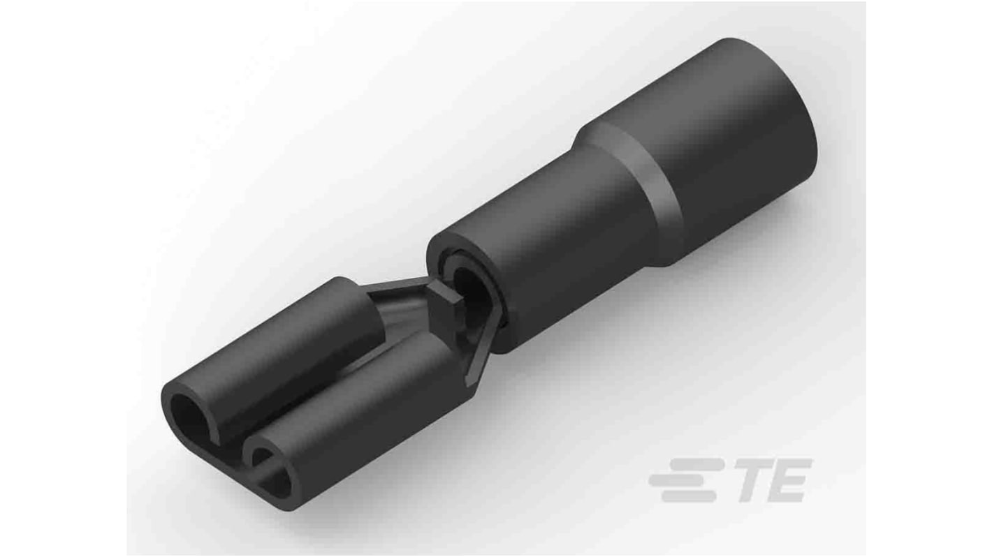 TE Connectivity Red Insulated Female Spade Connector, Receptacle, 4.75 x 0.51mm Tab Size, 0.3mm² to 0.8mm²