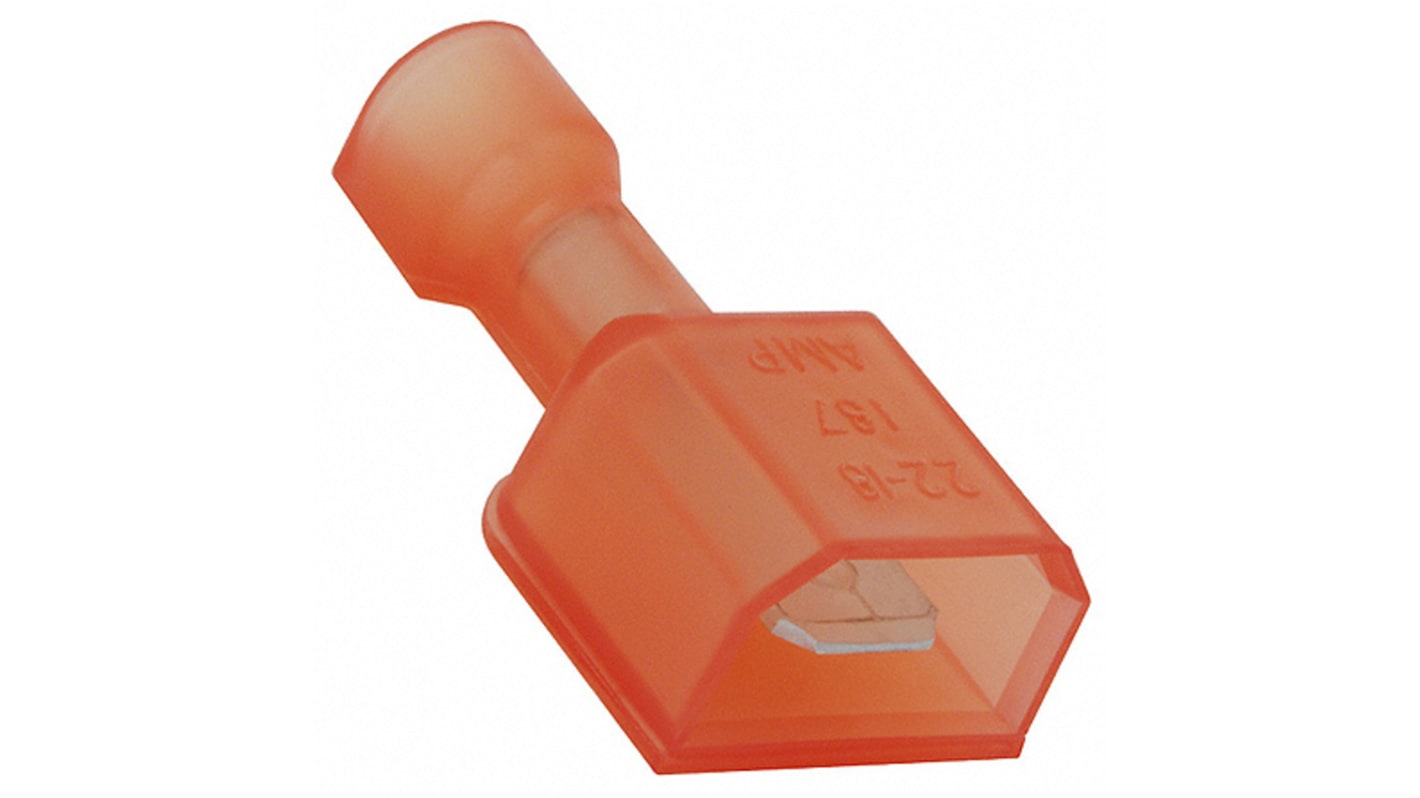 TE Connectivity Insulated Male Spade Connector, Tab, 4.75 x 0.51mm Tab Size, 0.3mm² to 0.8mm²