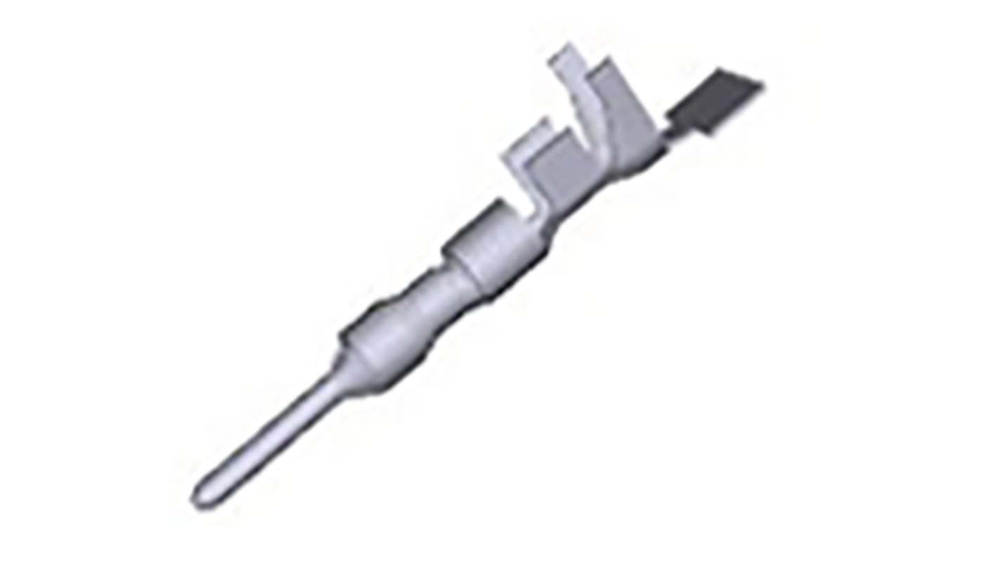 TE Connectivity Mini-Universal MATE-N-LOK II Series Male Crimp Terminal, 22AWG Min, 18AWG Max