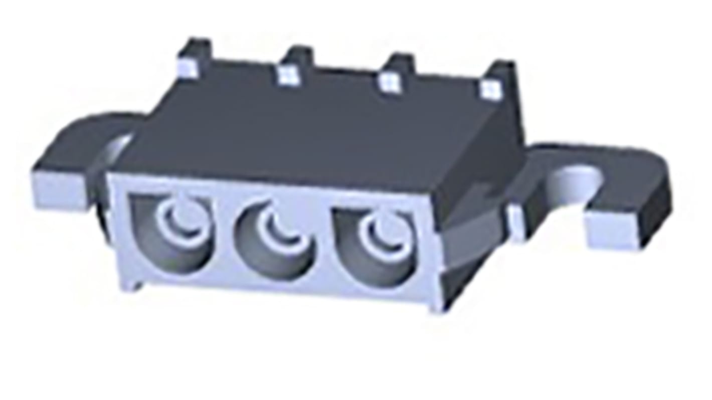 Gniazdo PCB 3 -pinowe raster: 6.35mm typu płytka – płytka Kąt prosty Przepust