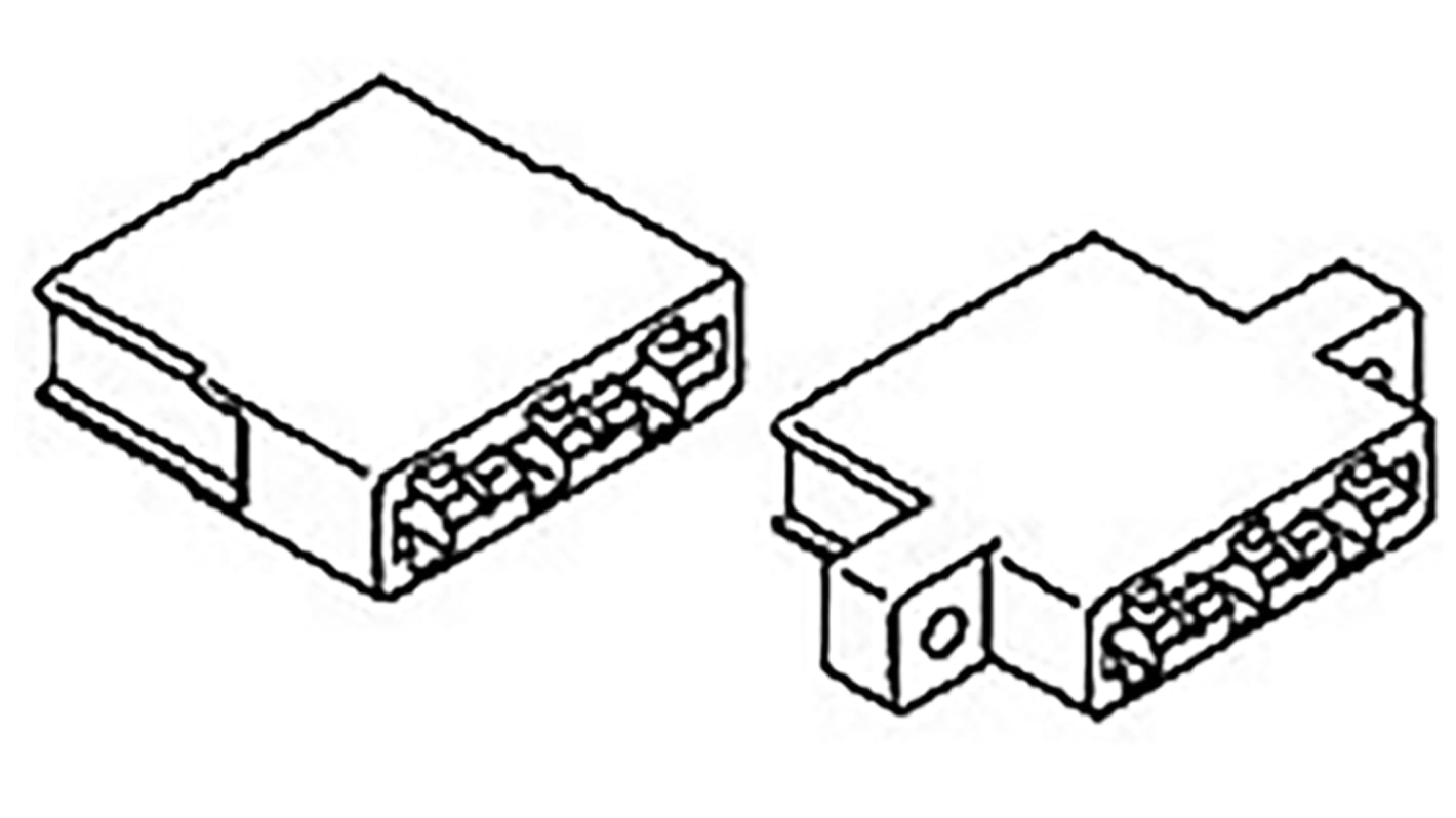 TE Connectivity Male Connector Housing, 7.92mm Pitch, 8 Way