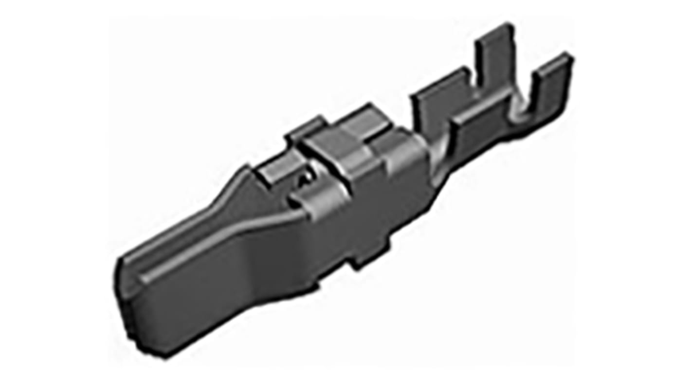 TE Connectivity Type XII Series Male Crimp Terminal, 16AWG Min, 12AWG Max