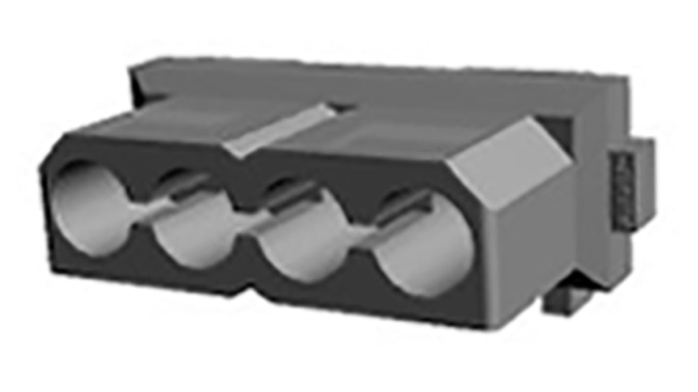TE Connectivity Commercial MATE-N-LOK Series Straight Through Hole PCB Header, 4 Contact(s), 5.08mm Pitch, 1 Row(s),