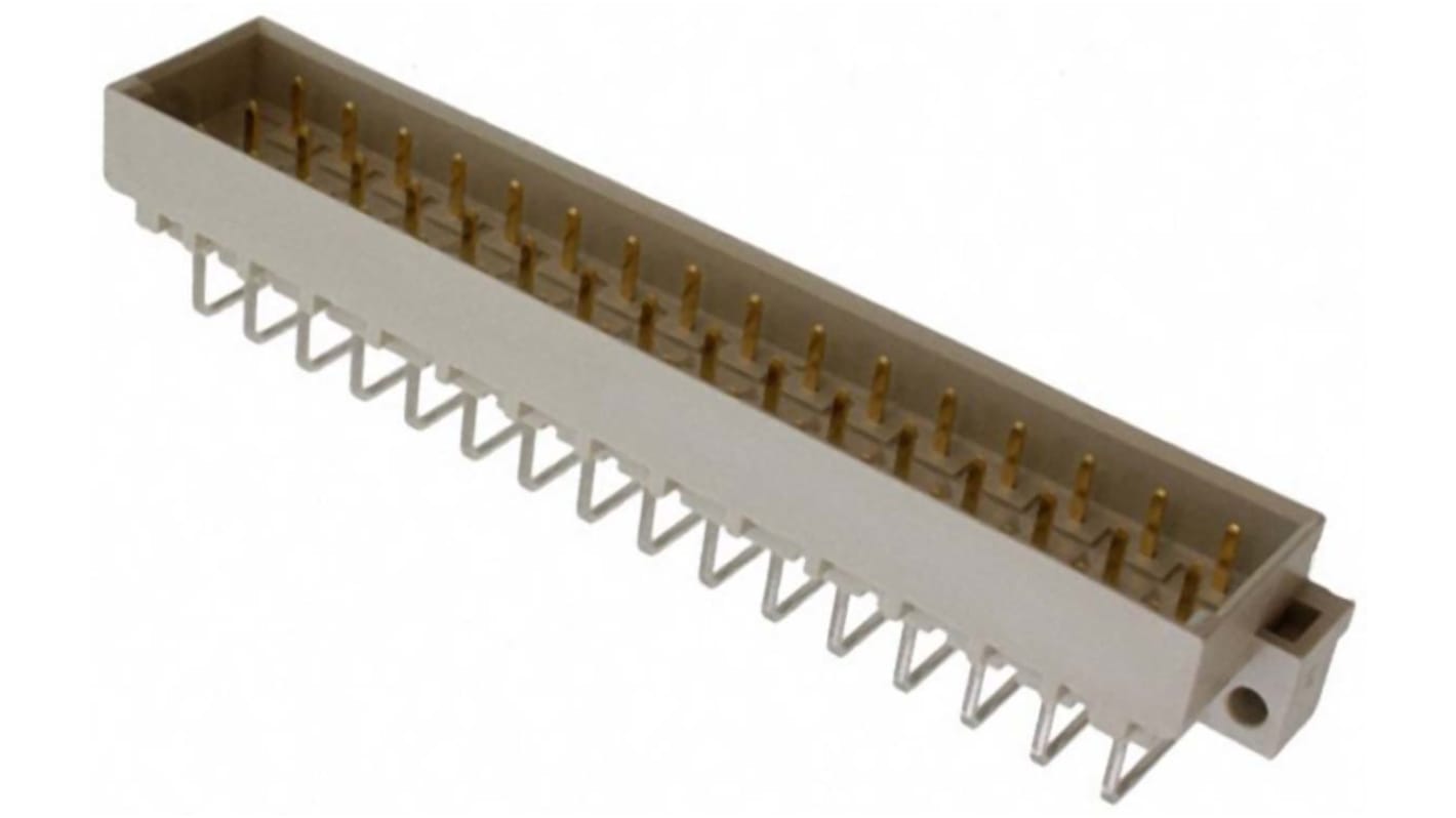 HARTING 09 05 48 Way 2.54mm Pitch, Type E, 2 Row, Right Angle DIN 41612 Connector, Plug