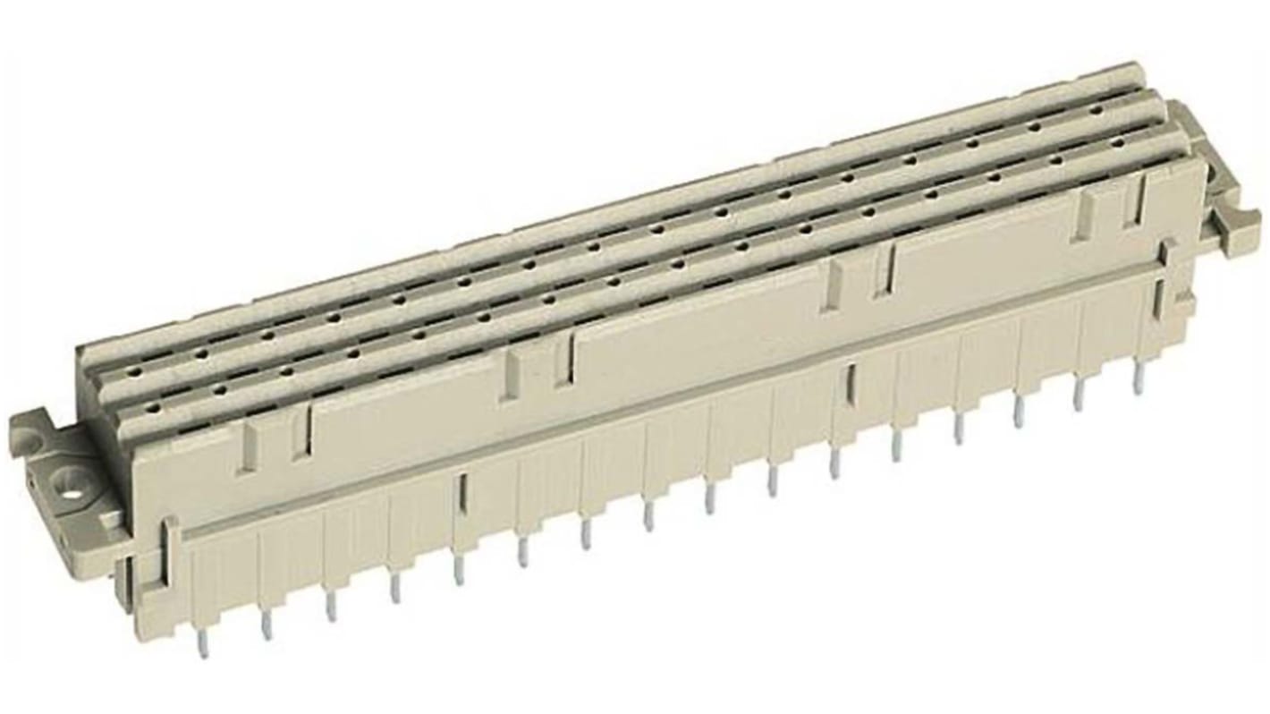 HARTING 09 06 32 Way 5.08mm Pitch, Type F, 3 Row, Straight DIN 41612 Connector, Socket