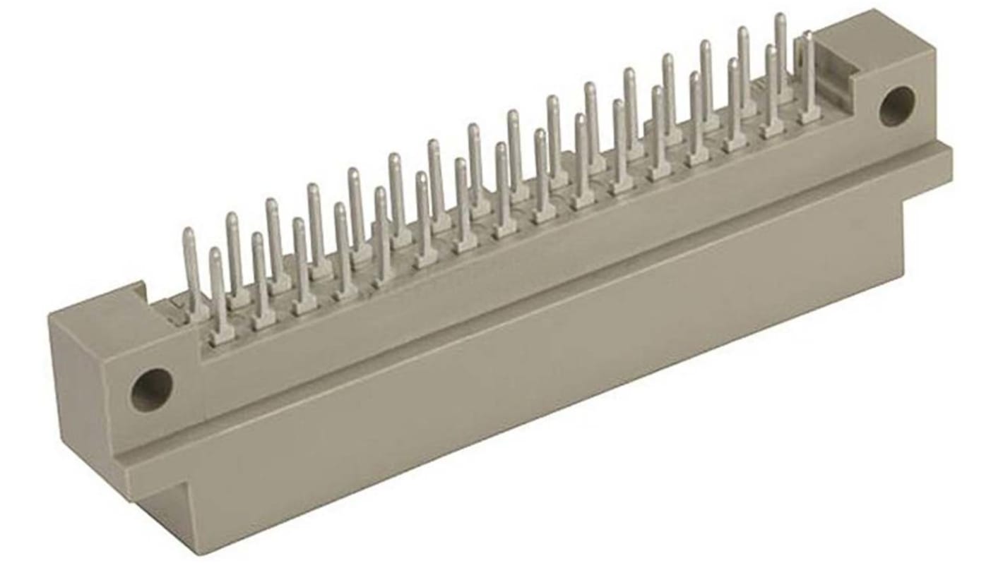 HARTING DIN 41612 csatlakozó 09 22 sorozat, távolság: 2.54mm, 32 érintkező, 2 soros, Egyenes, Férfi, típus: 2B,