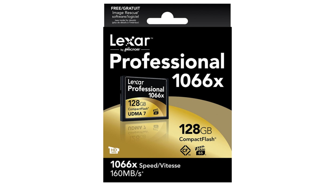 Lexar Profi Speicherkarte, 128 GB, CompactFlash, 1066x, MLC