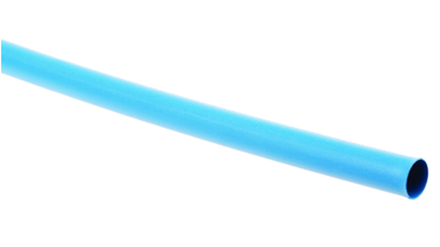 TE Connectivity Heat Shrink Tubing, Blue 1.6mm Sleeve Dia. x 600m Length 2:1 Ratio, LSTT Series