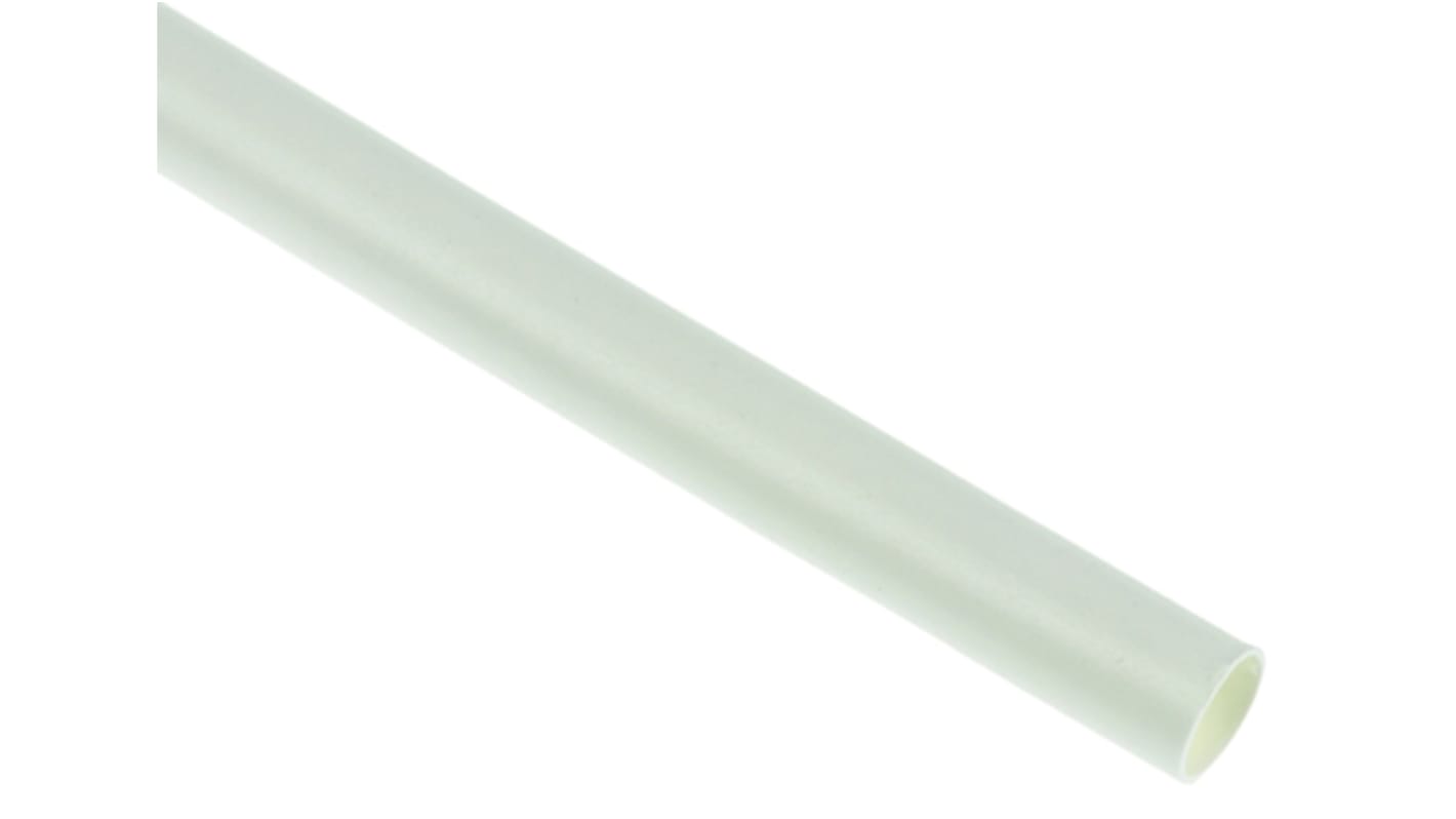 TE Connectivity Heat Shrink Tubing, White 2.4mm Sleeve Dia. x 300m Length 2:1 Ratio, LSTT Series