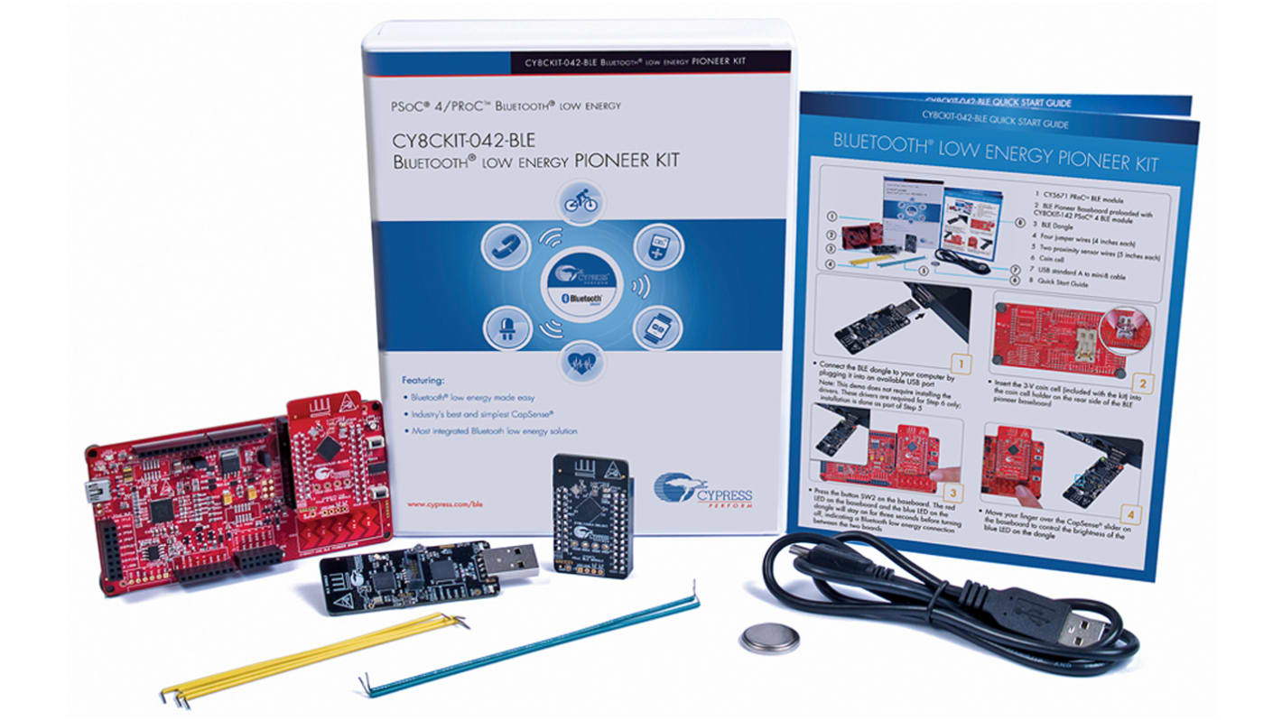 Cypress Semiconductor Pioneer Bluetooth Smart (BLE) Udviklingssæt for CY8C4247LQI-BL483