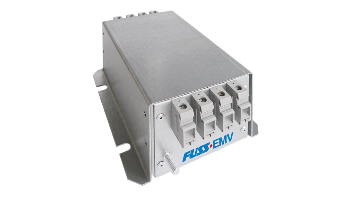 FUSS-EMV, 4F480 7A 528 V ac 50 → 60Hz, Panel Mount EMI Filter, Screw 3 Phase