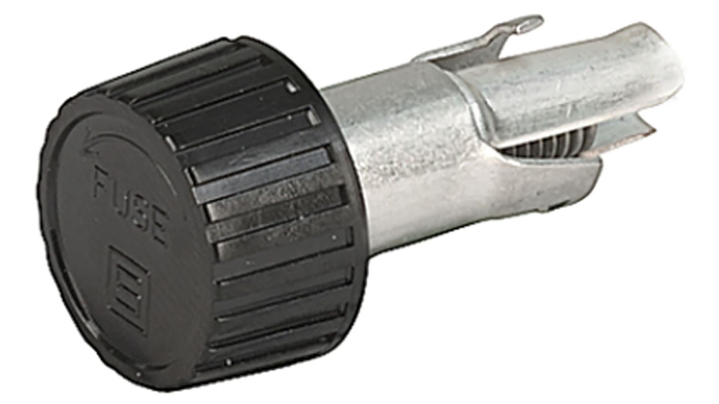 Schurter 10A Panel Mount Fuse Holder for Mini Fuse, 1P, 250V ac