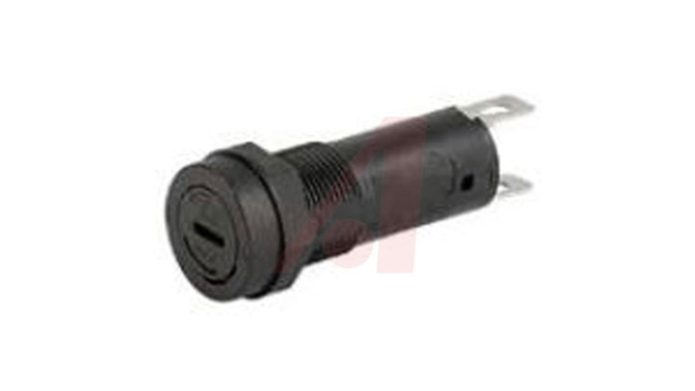 Schurter Printkortmonteret sikringsholder, 10A Nej, passer til 5 x 20mm sikring 250V ac