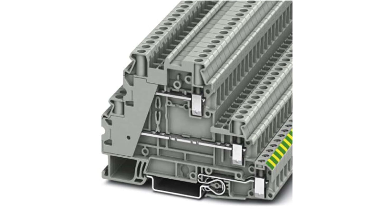 Phoenix Contact Grey Terminal Block, Screw Termination
