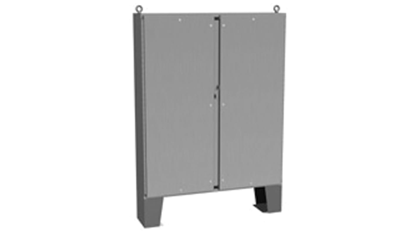 Hammond 1422 N4 QT SS Series Stainless Steel Double-Door-Door Floor Standing Enclosure, Opaque Door, IP66, 2136.9 x