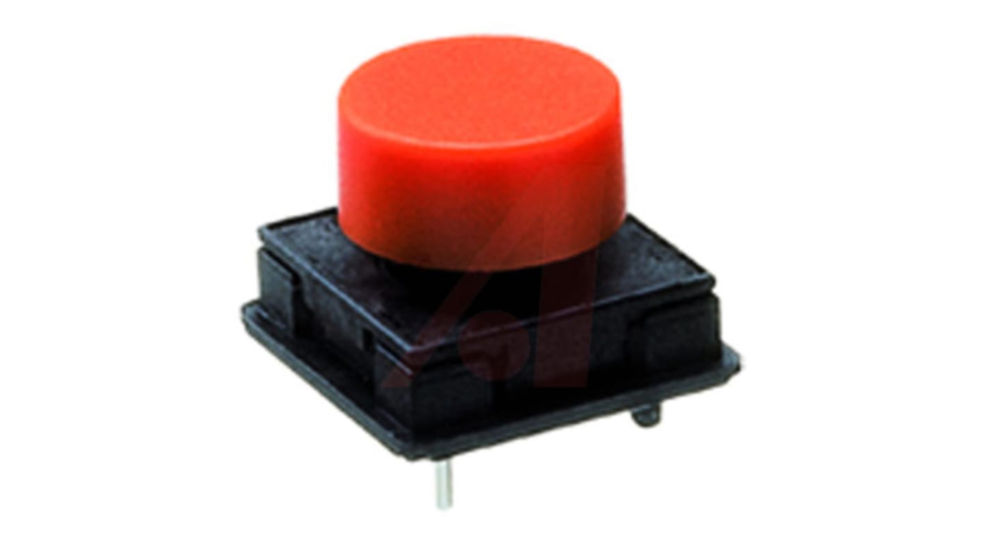 IP40 Black, Grey Key Cap Tactile Switch, SPST 125 mA Through Hole