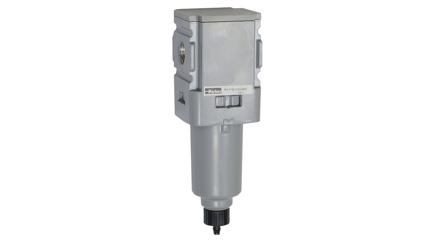 Parker P31 series 5μm G 1/4 150psi to 250 psi Pneumatic Filter 25SCFM max with Pulse drain