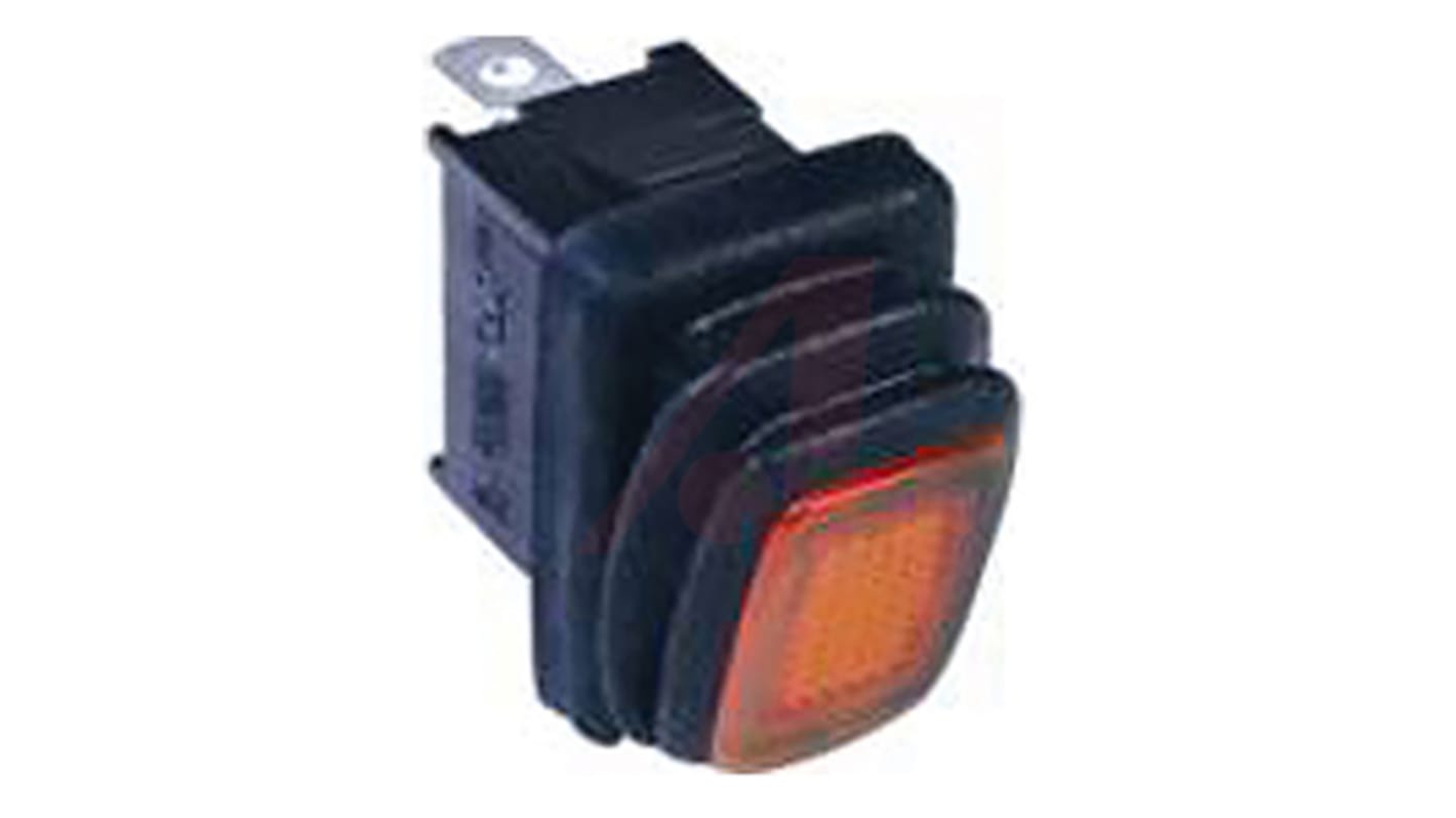 ZF Illuminated SPST, On-Off Rocker Switch Panel Mount