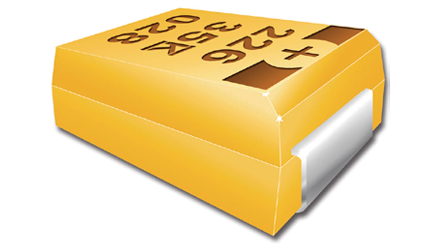 Kemet 22μF MnO2 Tantalum Capacitor 35V dc, T493 Series