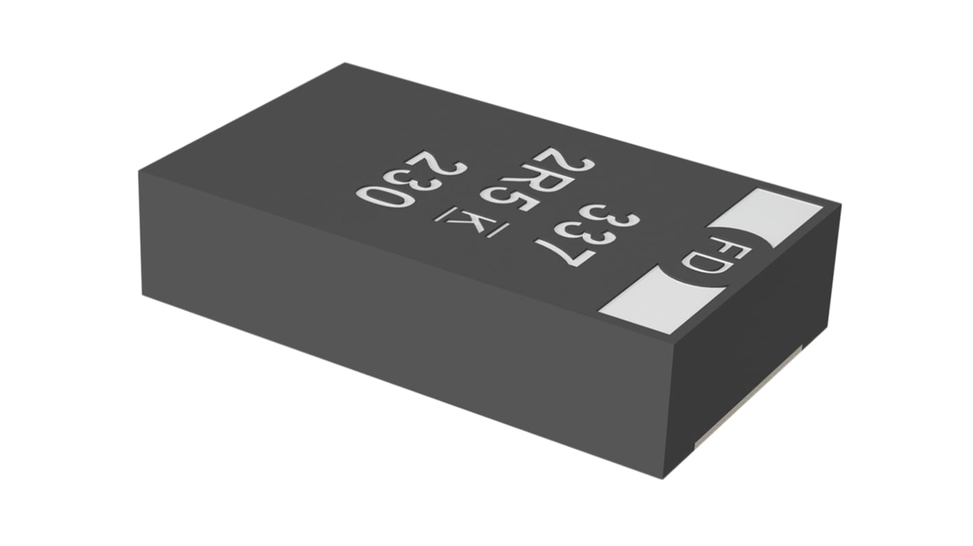 KEMET 330μF Surface Mount Polymer Capacitor, 2.5V dc