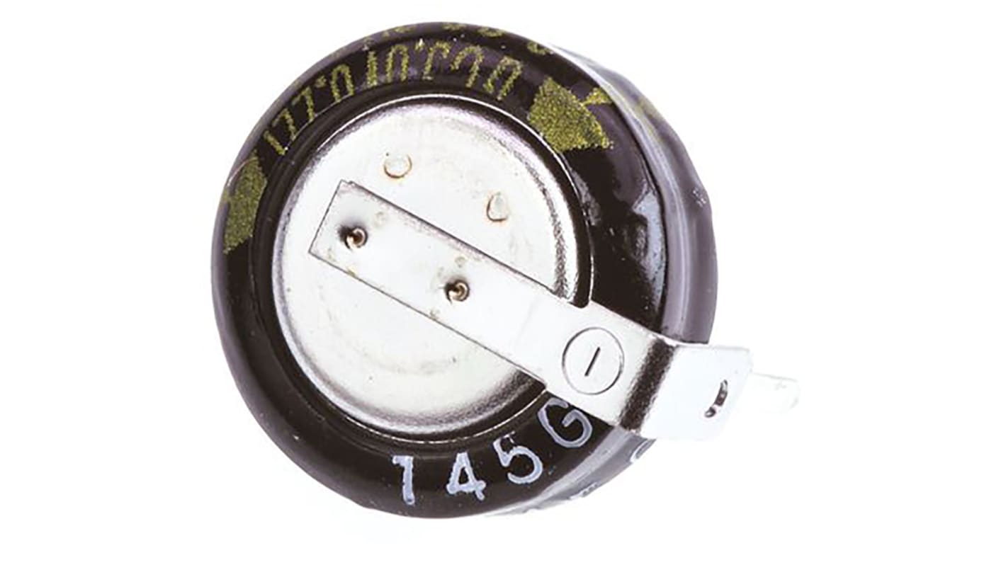Panasonic 1.5F Supercapacitor -20 → +80% Tolerance, RG 3.6V dc, Through Hole