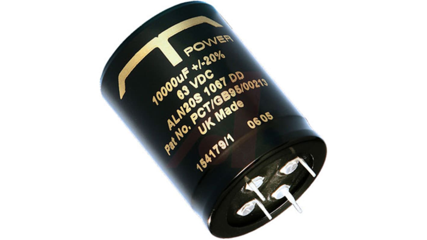 Kemet 1000μF Aluminium Electrolytic Capacitor 400V dc, Snap-In - ALC10C102EH400