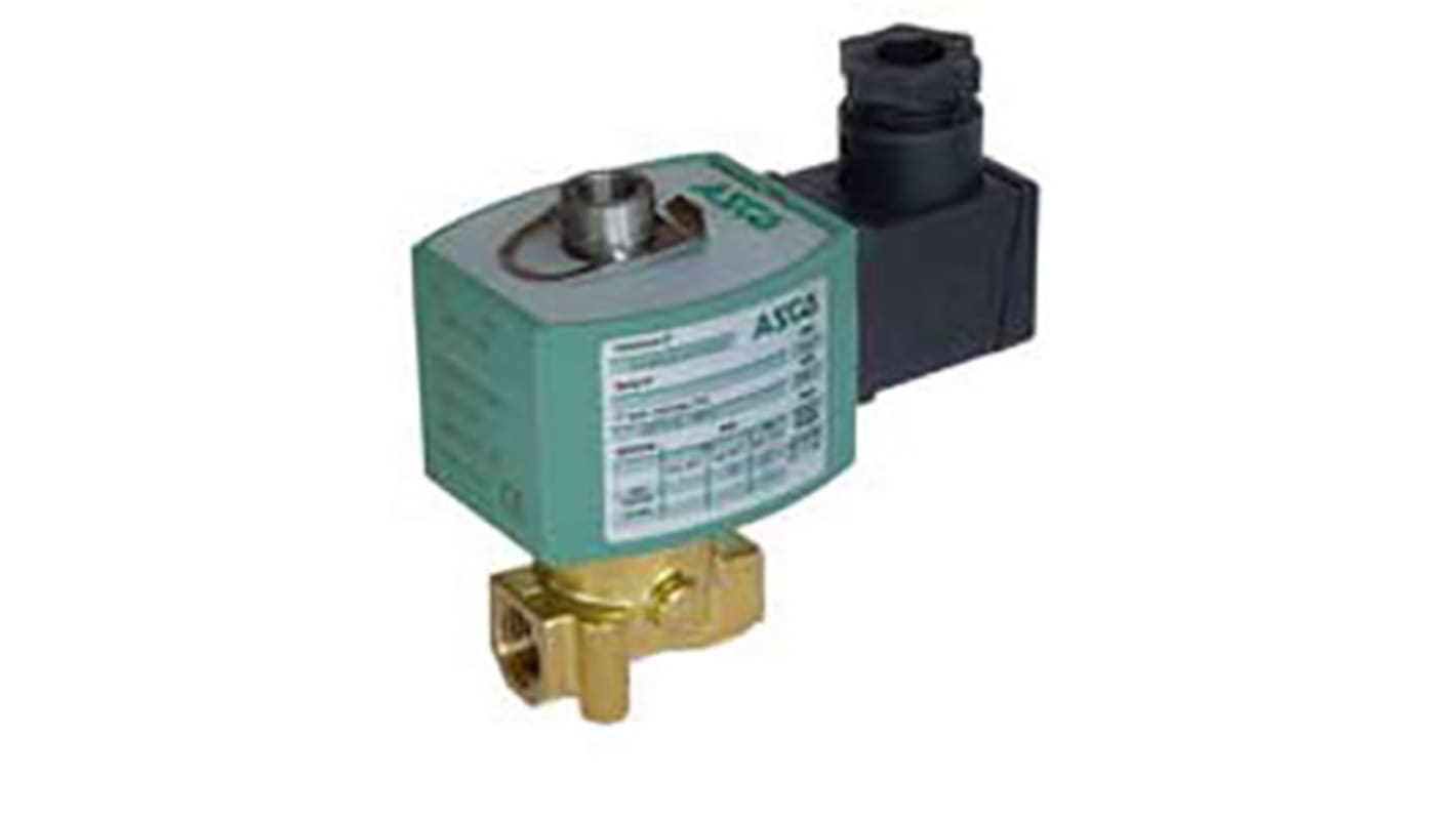 EMERSON – ASCO Solenoid Valve E314K035S1N01-24V CC, 3 port(s) , NC, 24 V dc, 1/4in