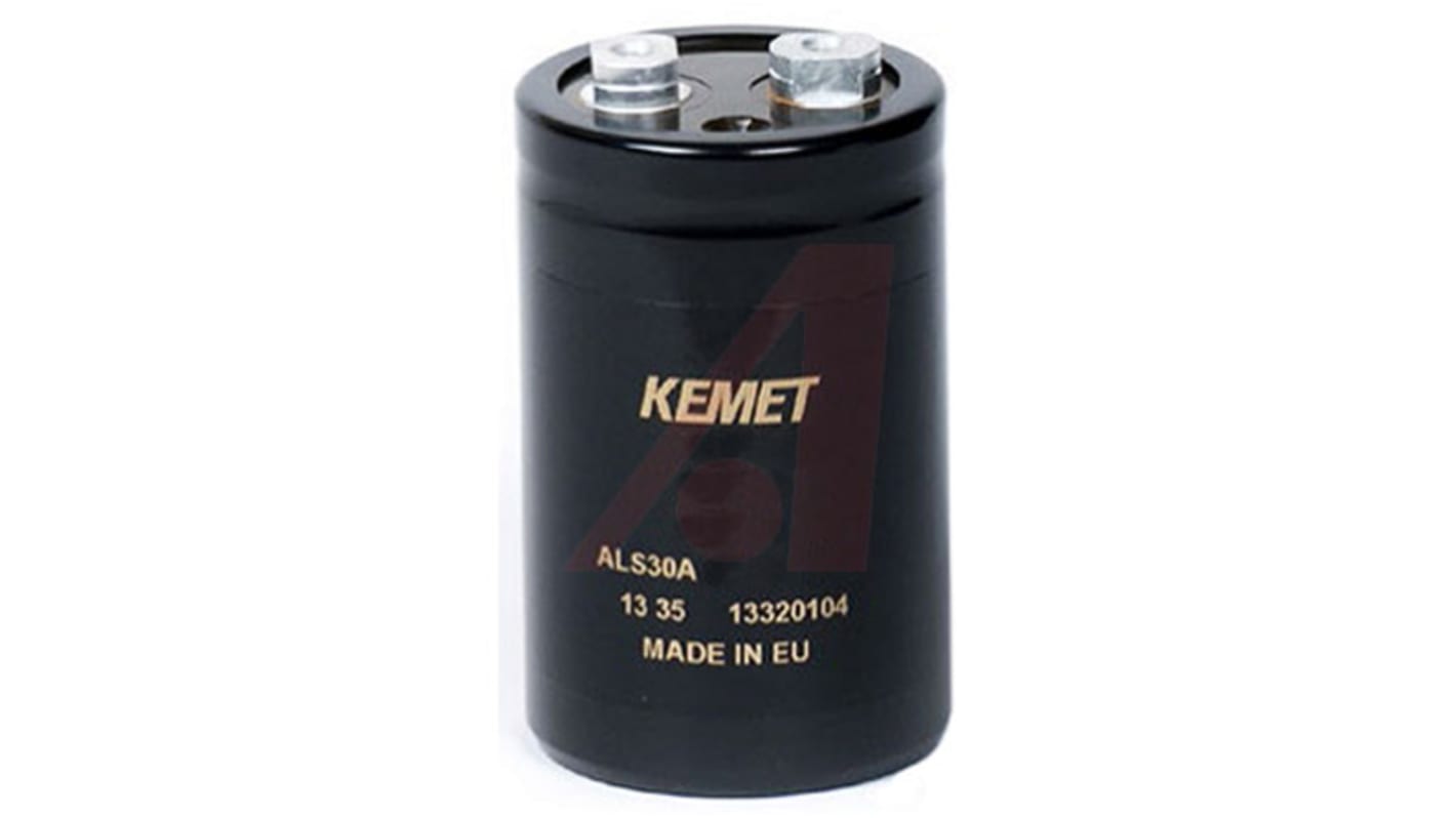KEMET 3300μF Aluminium Electrolytic Capacitor 500V dc, Screw Terminal - ALS30A332NP500