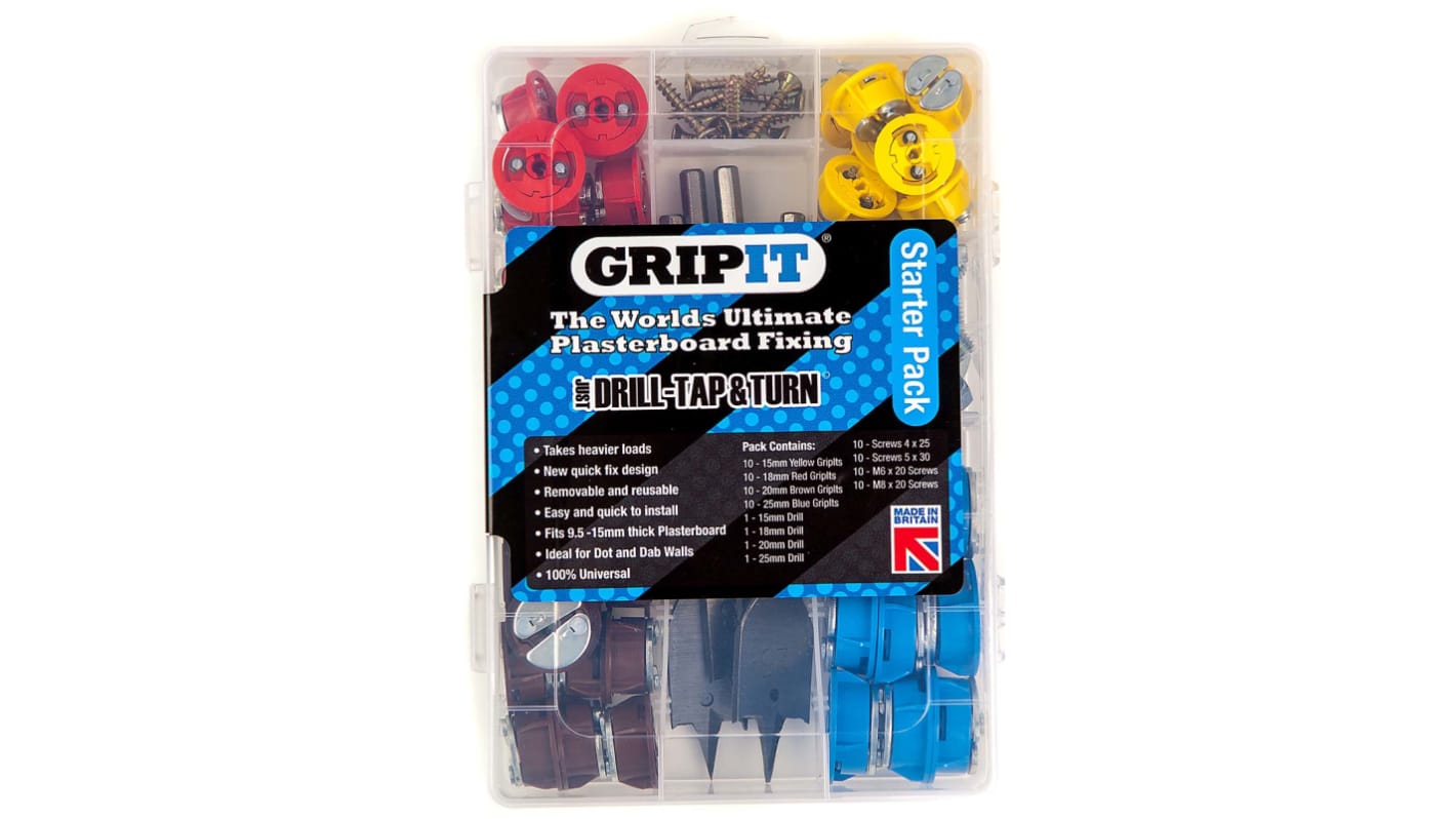 GripIt Fixings Hohlraumdübel Set