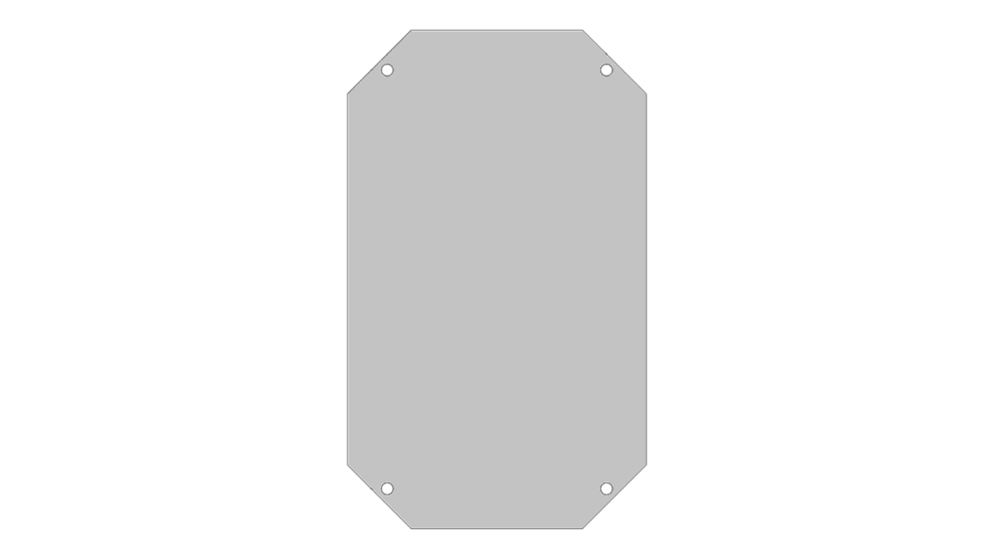 Fibox Galvanised Steel Mounting Plate, 1.5mm H, 250mm W, 350mm L for Use with ARCA 4030