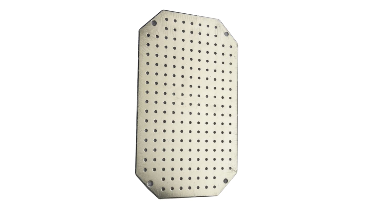 Fibox Galvanised Steel Perforated Mounting Plate, 1.5mm H, 450mm W, 650mm L for Use with ARCA 5070, ARCA 7050