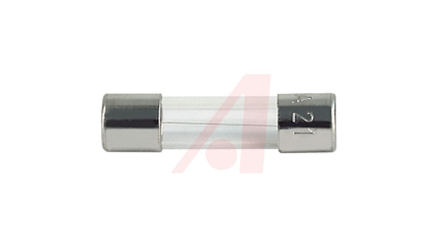 Schurter 500mA Finsikring, Reaktionshastighed: F, 220V ac, 5 x 20mm