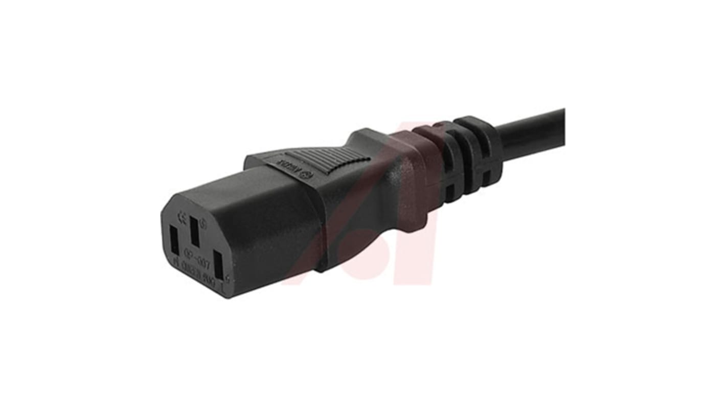 Schurter C13 Cable Mount IEC Connector Male, 10A, 250 V