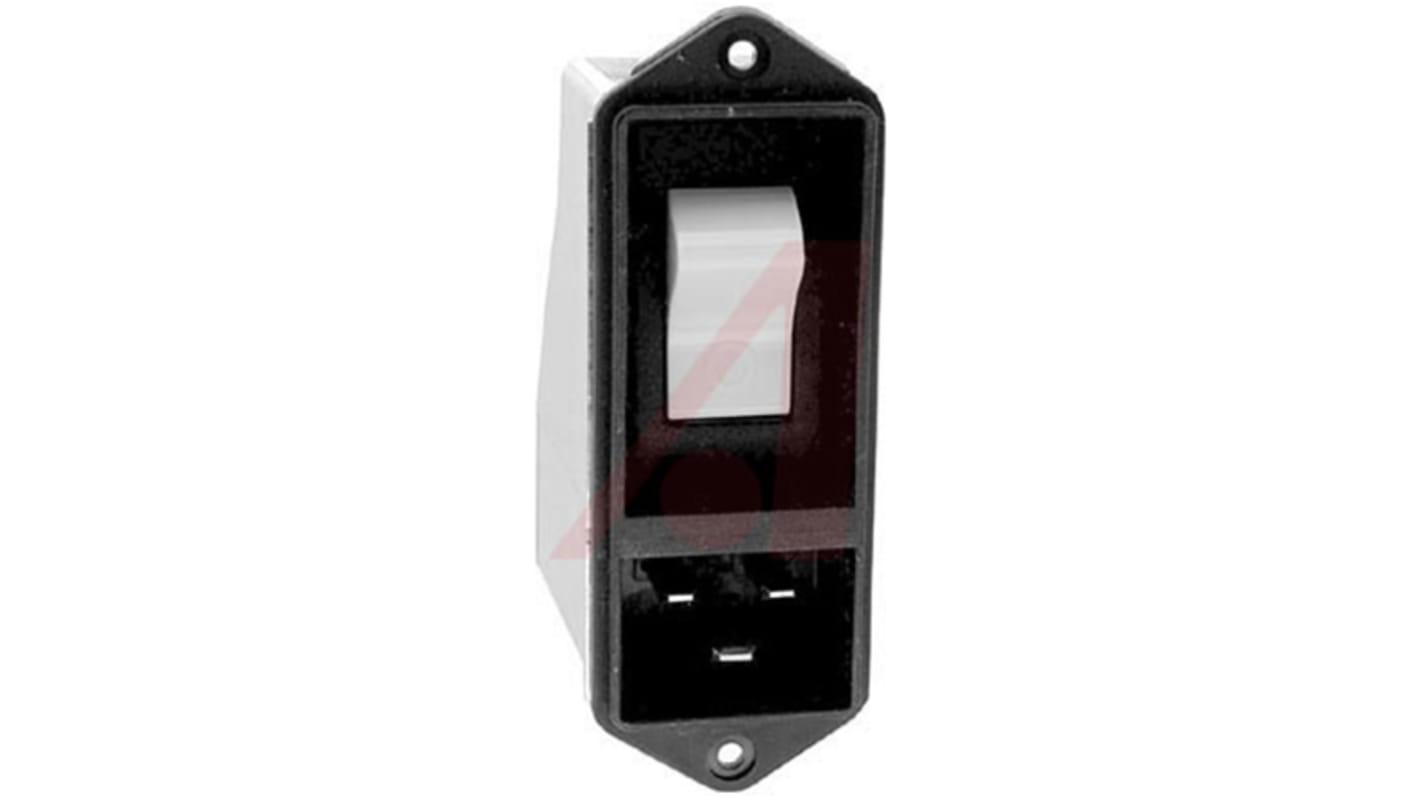 Schurter C20 Panel Mount IEC Connector Male, 16A, 250 V