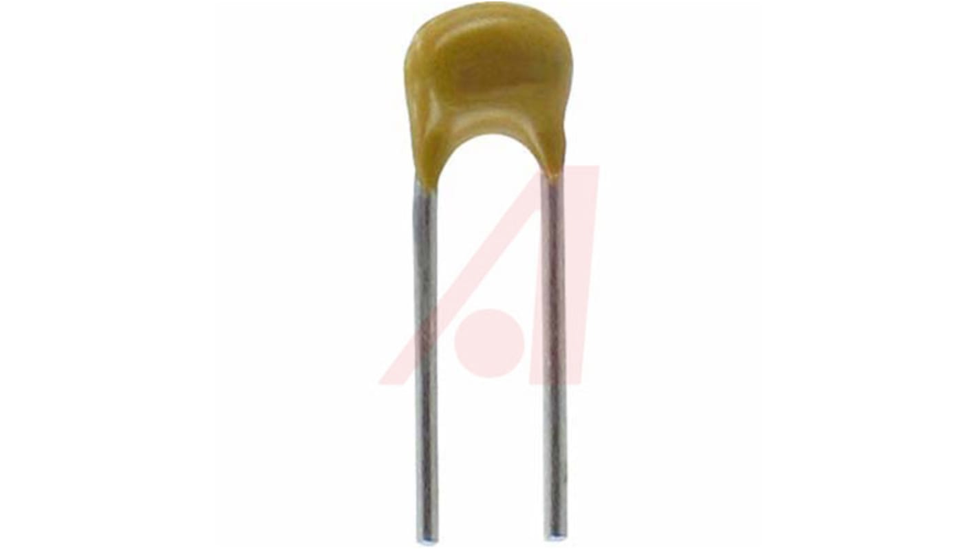 KEMET 100pF Multilayer Ceramic Capacitor MLCC, 200V dc V, ±5% , Through Hole