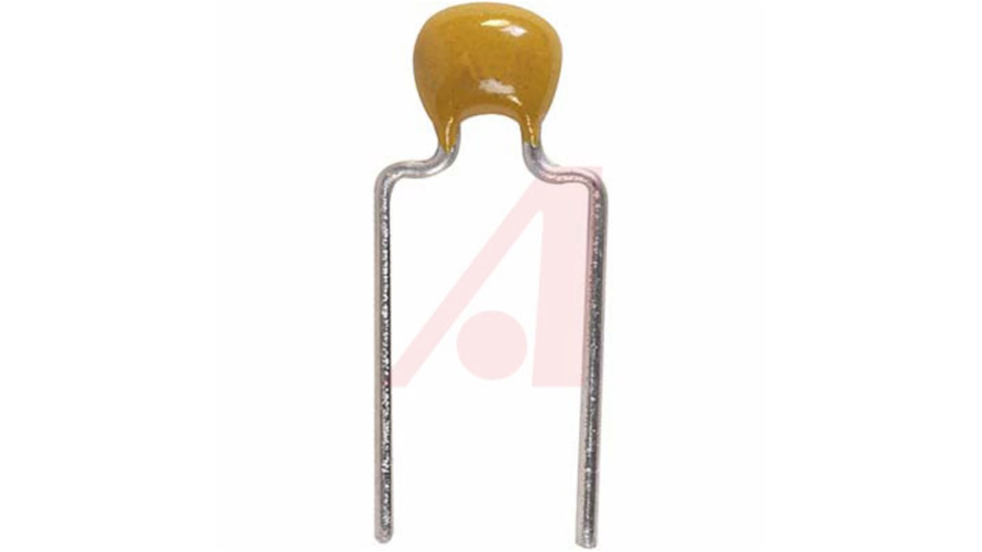 KEMET 47nF Multilayer Ceramic Capacitor MLCC, 50V dc V, ±10% , Through Hole