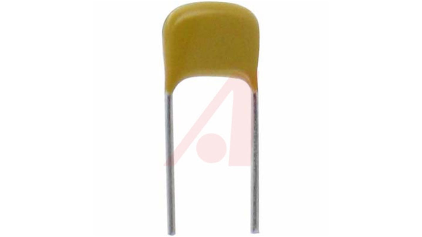 KEMET 1μF Multilayer Ceramic Capacitor MLCC, 100V dc V, ±10% , Through Hole
