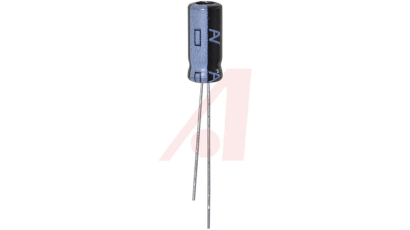 Kemet 1μF Electrolytic Capacitor 50V dc, Through Hole - ESH105M050AC3AA