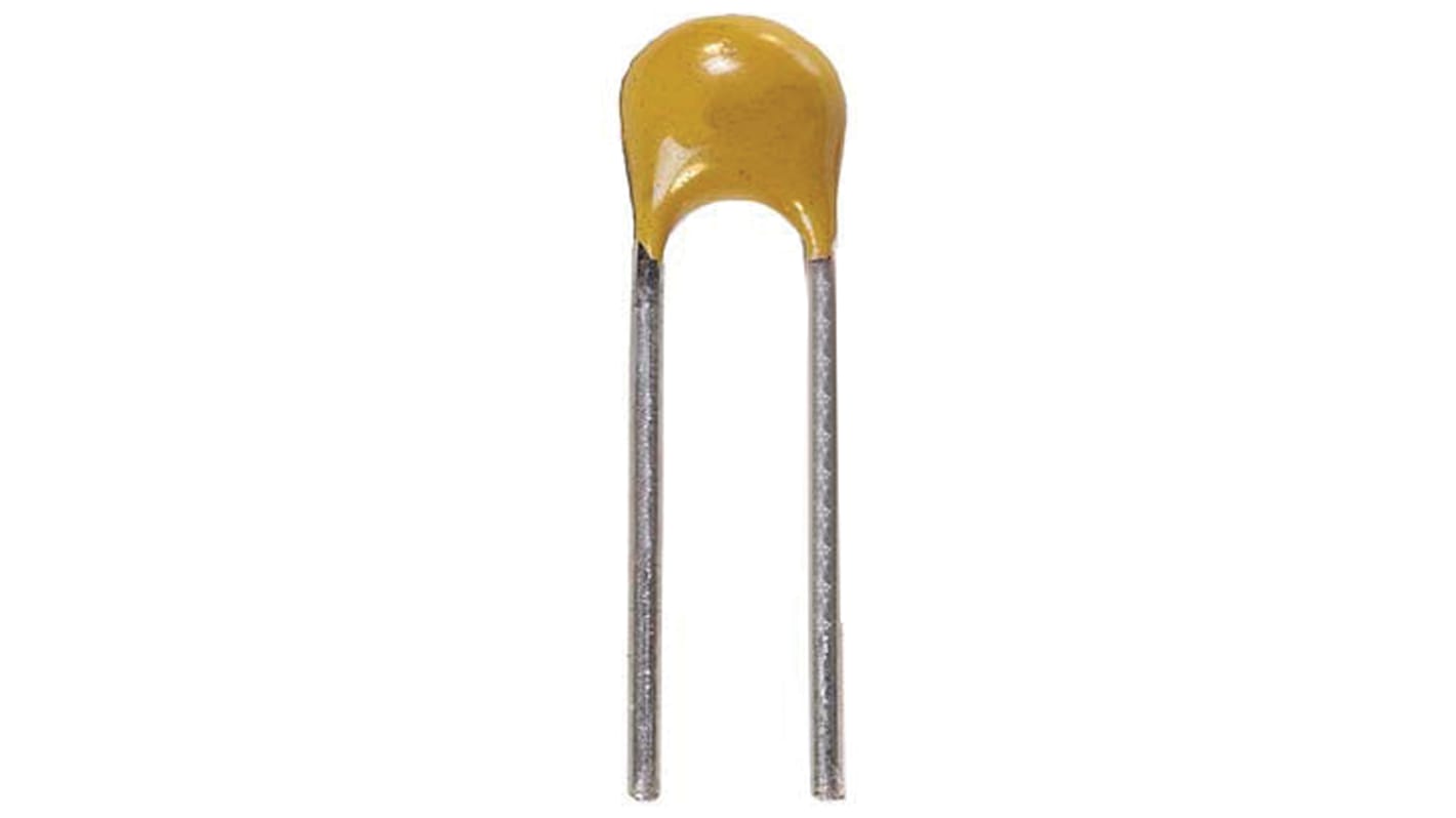 KEMET 1μF Multilayer Ceramic Capacitor MLCC, 25V dc V, ±10% , Through Hole