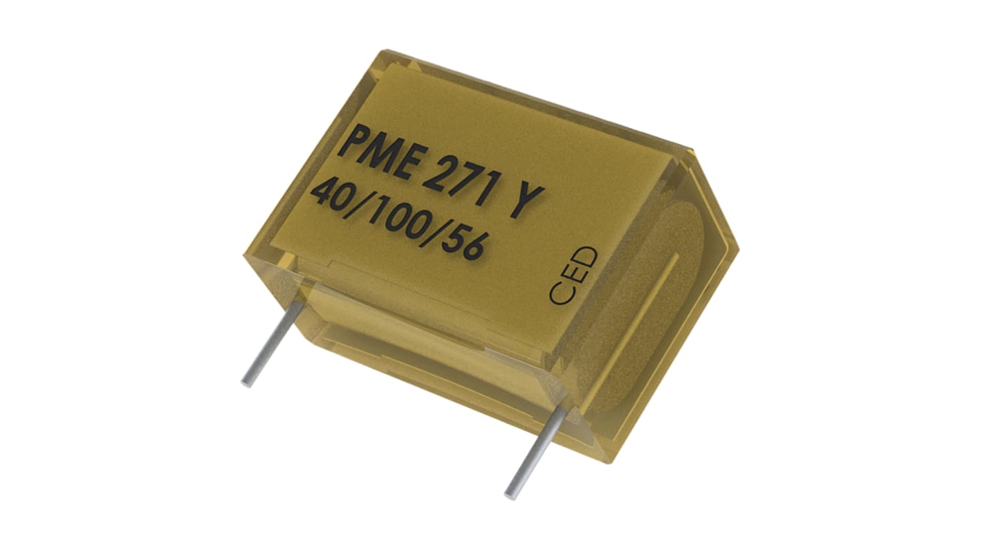 KEMET PME271 Paper Capacitor, 250V ac, ±20%, 10nF, Through Hole