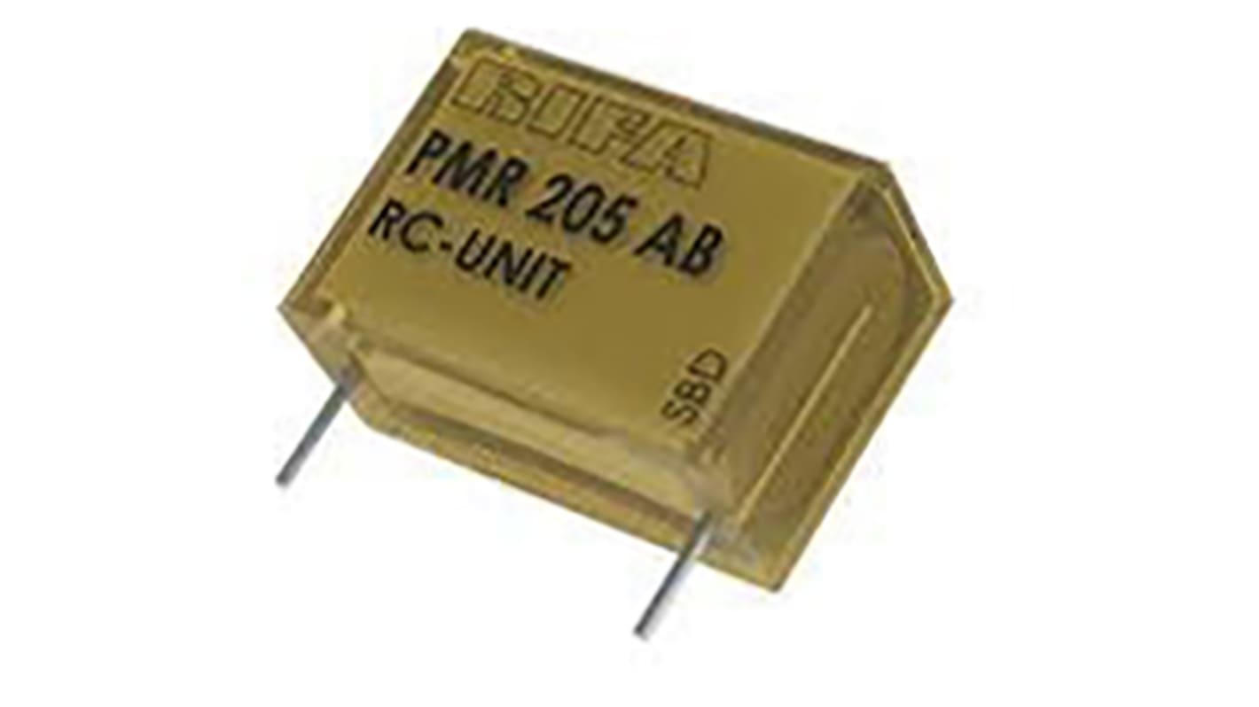 Kemet PMR205 Paper Capacitor, 125 V ac, 250V dc, ±20%, 100nF, Through Hole