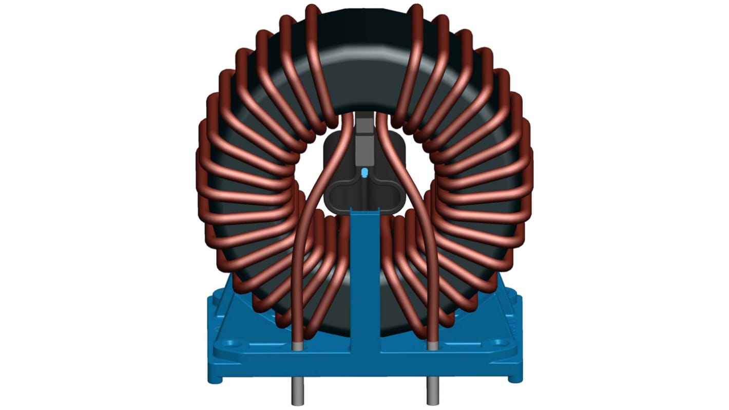 EPCOS 2.2 mH ±30% Ferrite Power Line Choke, Max SRF:10kHz, 10A Idc, 12mΩ Rdc 250 V ac, B82726S