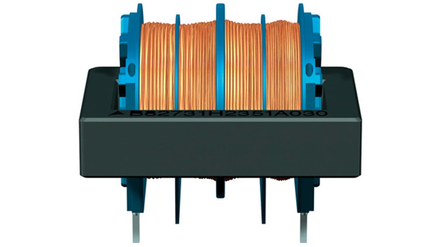 EPCOS 47 mH -30 → +50% Ferrite Common Mode Choke, Max SRF:10kHz, 500mA Idc, 2Ω Rdc, B82731H