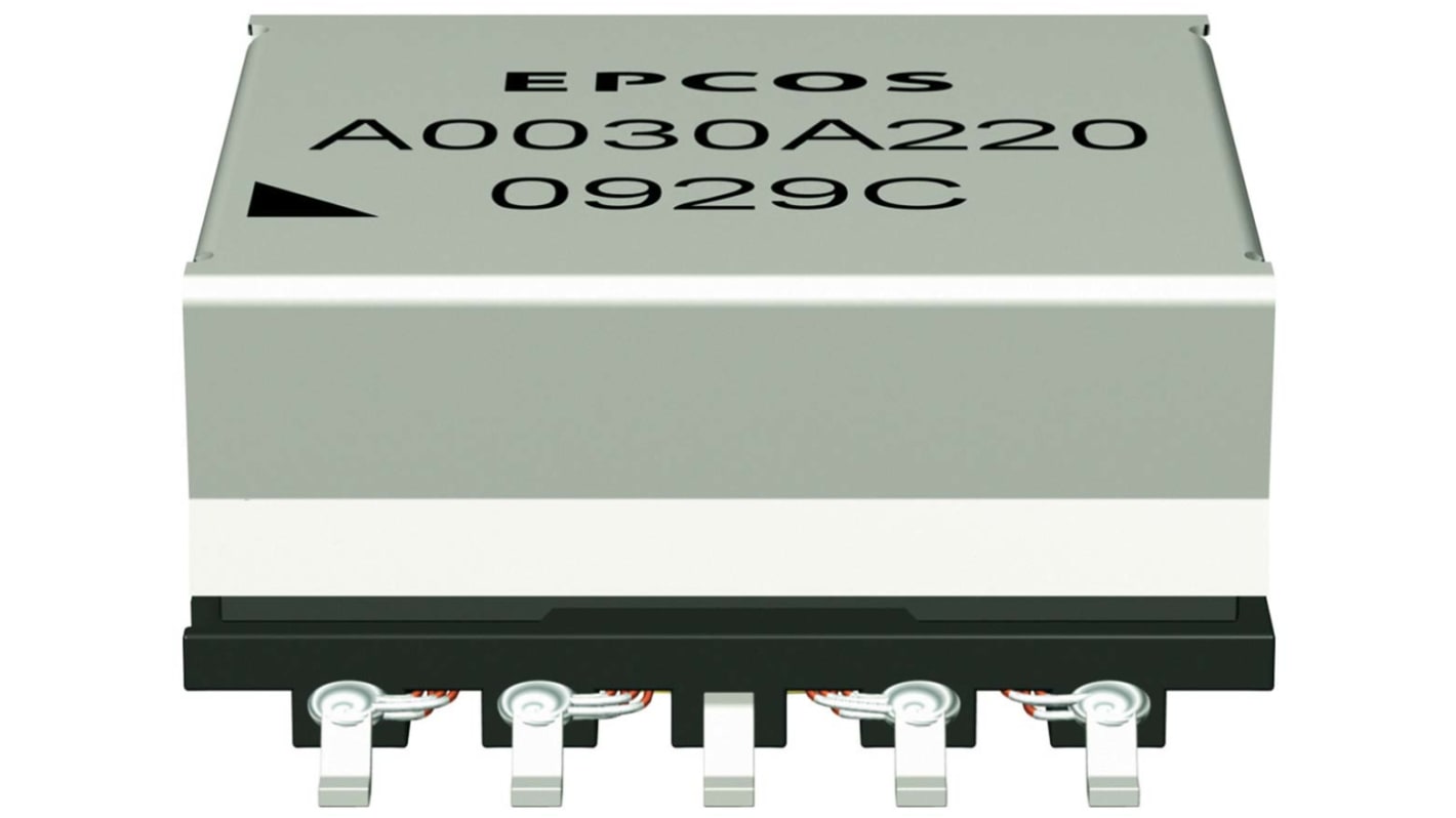 Transformator SMPS, 55W, 30 → 60V ac, Montaż powierzchniowy, 22μH