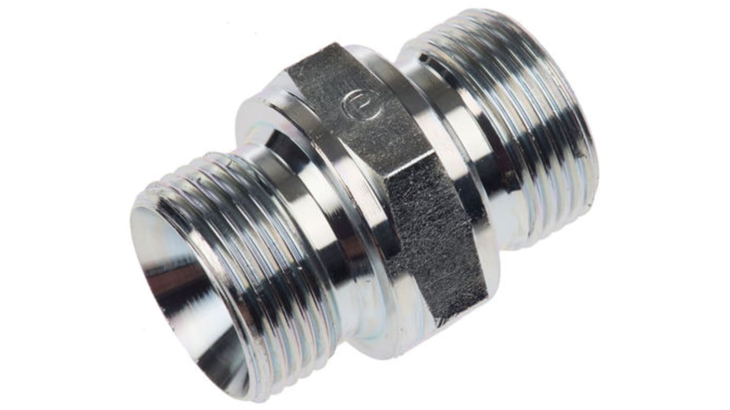 Parker Hydraulic Straight Threaded Adaptor to M12 x 1.5 Male, GE08LMEDCF